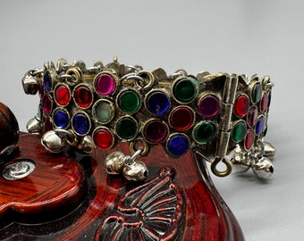 Bracelet afghan kochi, bracelet vintage ancienne bijoux ethnique femme ethnique bracelet vintage berbère, bracelet vintage kochi,