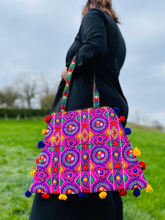 Sac Afghan Brodé traditionnel tribal kuchi Pochet… - image 2