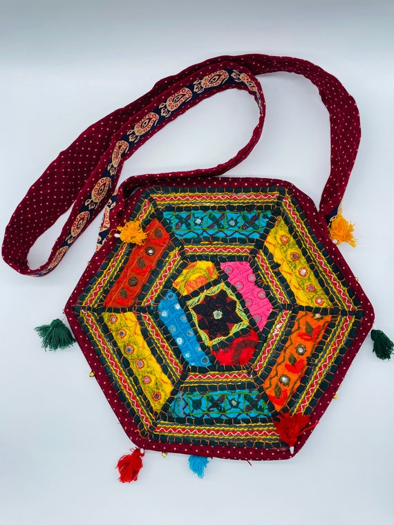 Sac Afghan Brodé traditionnel tribal kuchi Pochet… - image 7