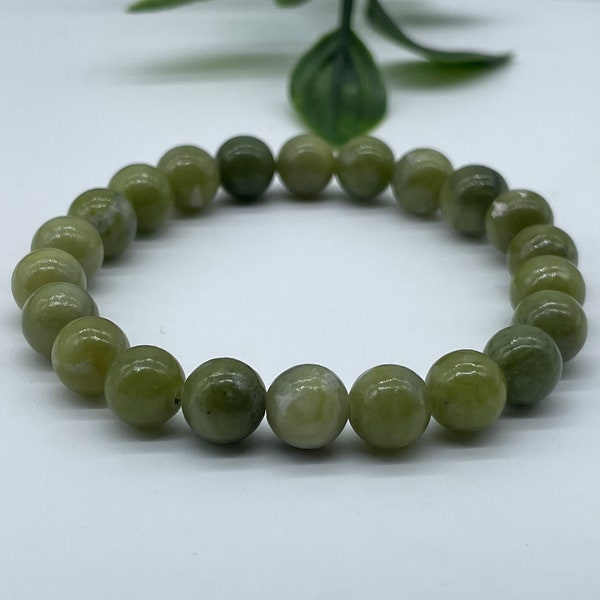 Bracelet Perles jade, bracelet homme, bracelet pierre Naturelle, bracelet jade