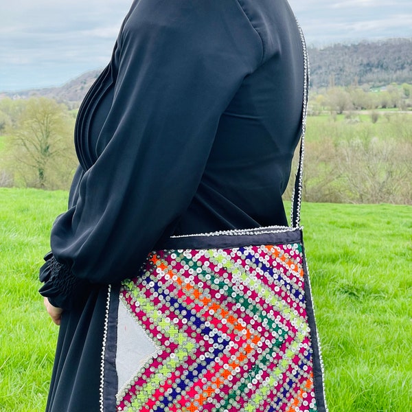 Sac Afghan bohème boho, Sac traditionnel tribal kuchi Pochette / sac faites à la main