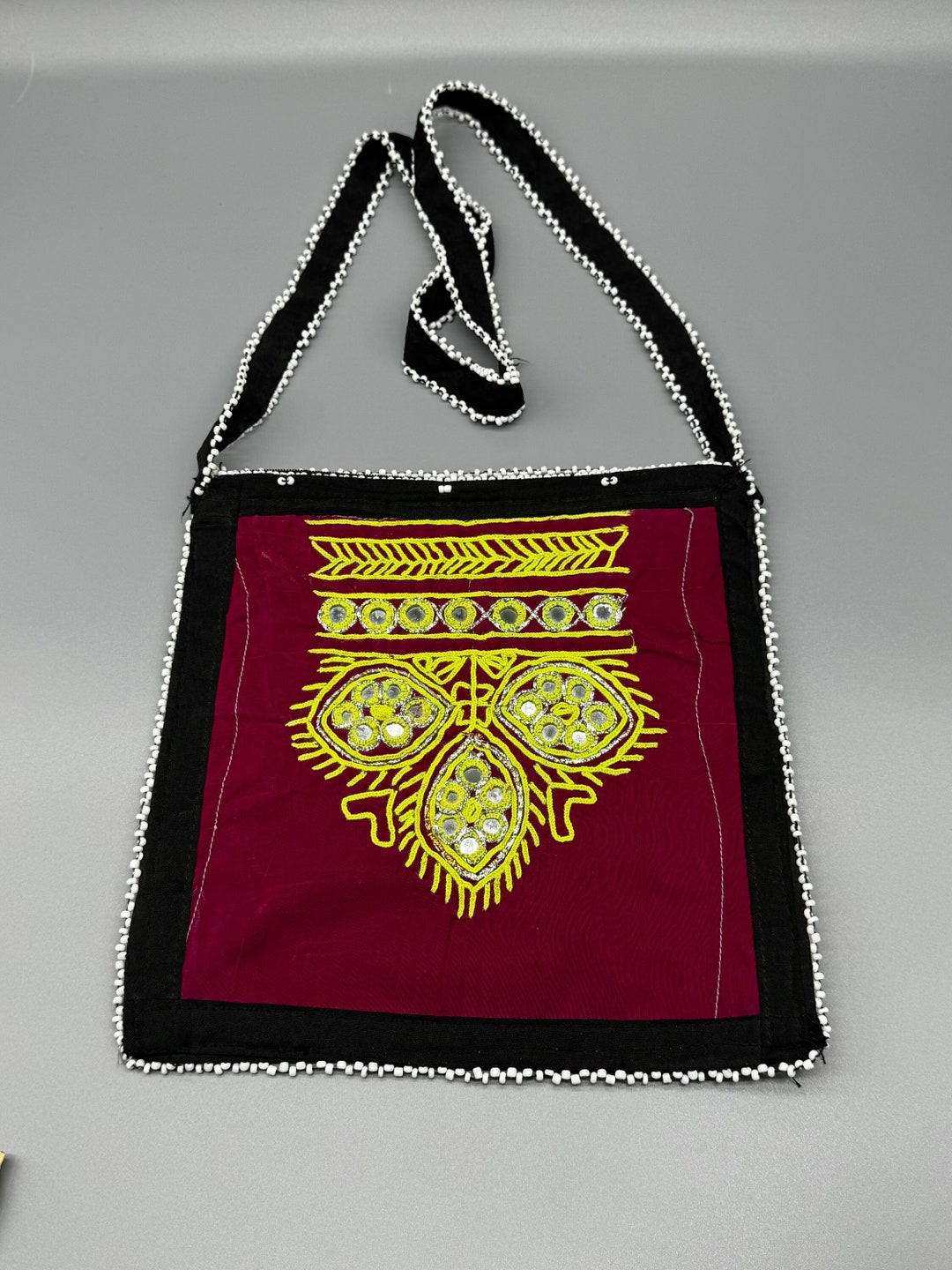 Sac à Main Kuchi En Laine Multicolore Fait Main - Vintage, Qualité Haute, Neuf Sans étiquette