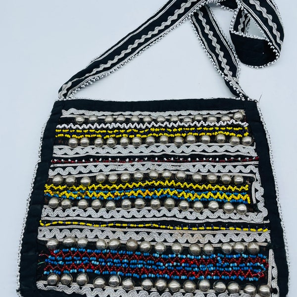 Sac Afghan faite à perles  brodé traditionnel tribal kuchi, Sac femme ethnique, Sac boho Pochette / sac à main.