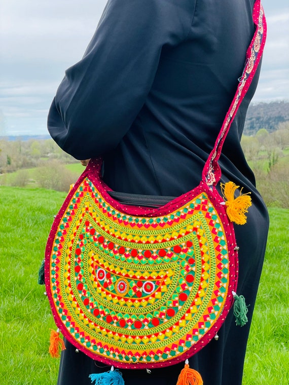 Sac Afghan Brodé traditionnel tribal kuchi Pochet… - image 2