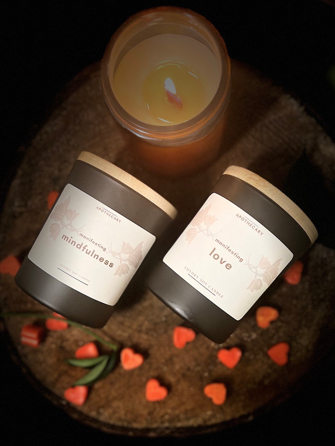 Soy Candle Gift Box, Stress Relief Gift Set, Luxury Spa Gift Set