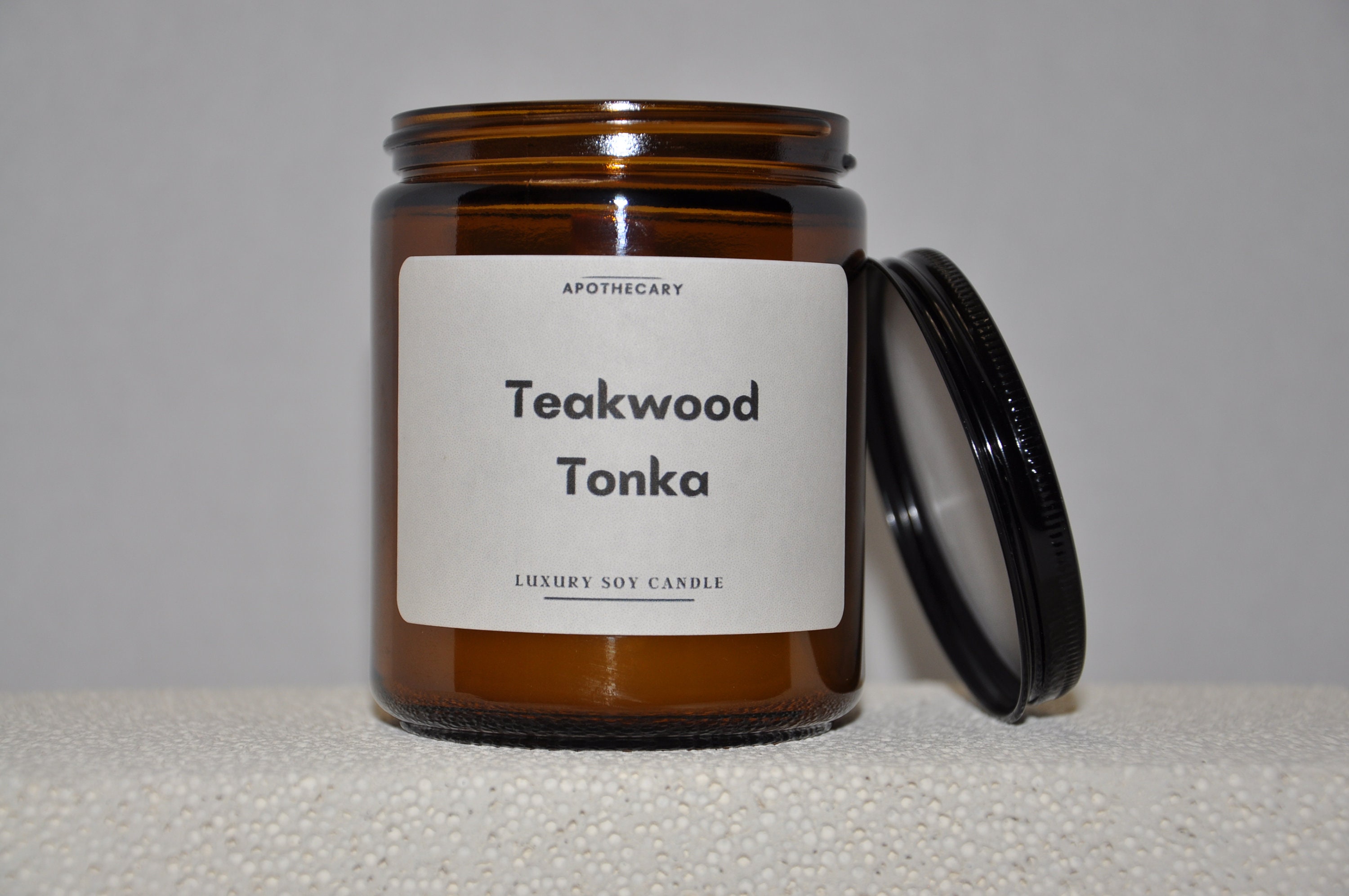 Tonka and Teakwood Soy Candle | Natural Soy Wax Candle | Masculine Candle | Handpoured Candle | Mandle | gift for him | Anniversary gift