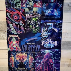 Iron Maiden, Megadeth  Banner Flag 3x5ft Heavy Metal Rock Band Music Fan Garage 100D Polyester 4 Grommets Brand New