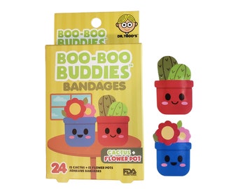 Cactus and Flower Pot Bandages: Fun Kids Bandaids
