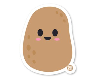 Potato sticker -3 inch Vinyl, Kids Gift, Party Favor, stocking stuffers for kids, Water Bottle sticker, Laptop Sticker