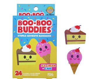 Cake & Ice Cream Bandages - Waterproof Sterile Adhesive (Pack of 24)