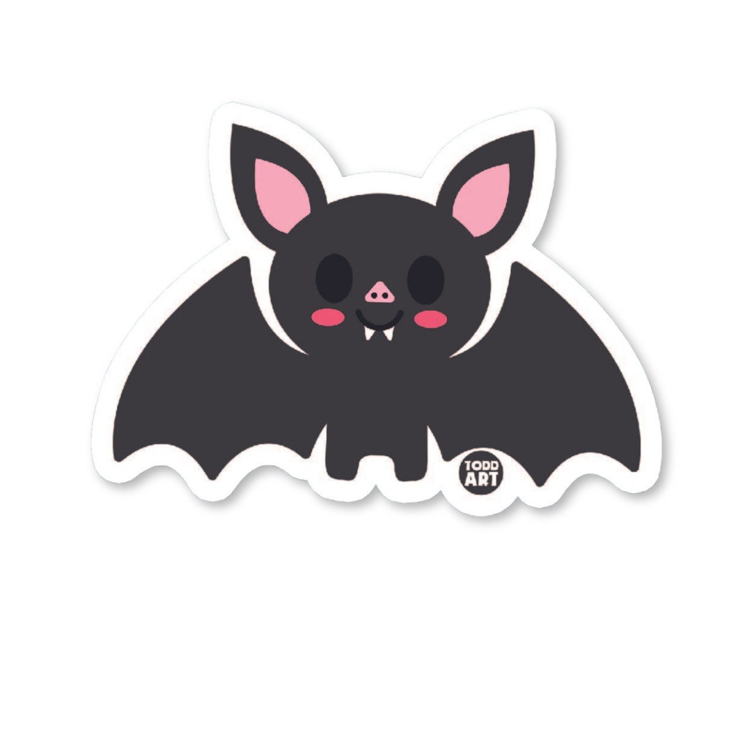 BAT Sticker -3 Inch Vinyl, Kids Gift, Party Favor, Stocking Stuffers ...