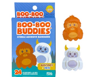 Bigfoot & Yeti Bandages - 24 Waterproof Sterile Adhesive Bandages