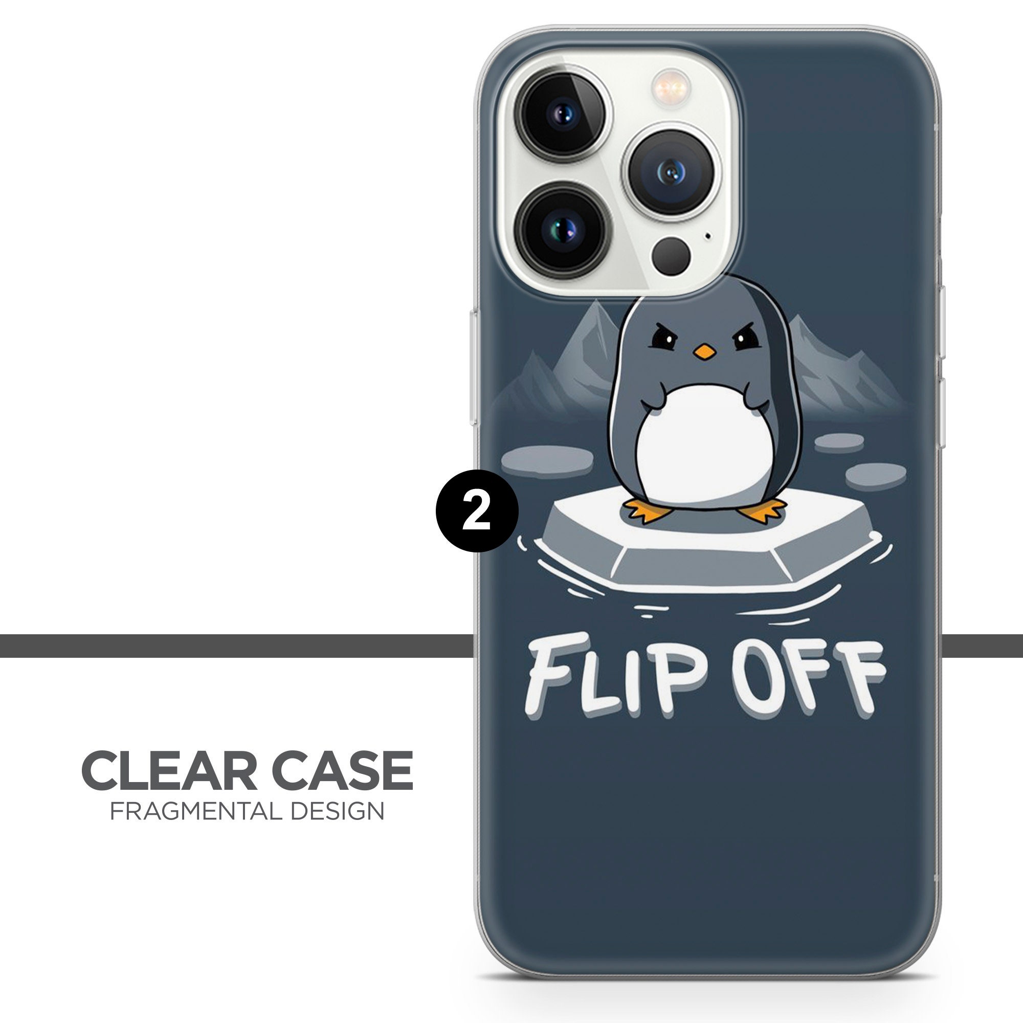 JOYLAND Cute Cartoon Penguin Case For IPhone 16 Pro Max Crystal Clear Lovely Animal Girly Phone Case Acrylic Hard Back Cover Sturdy Shockproof Protective Cover For IPhone 16 Pro Max 6.9 - View #7