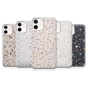 Terrazzo Phone Case Aetshetic Art Cover for iPhone 16, 15, 14, 13 12 11 Pro, XR, Samsung A15, S25, S24, S23 FE, A25, A72, A52, Pixel 6a 8A 9