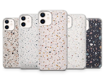 Terrazzo Phone Case Aetshetic Art Cover for iPhone 16, 15, 14, 13 12 11 Pro, XR, Samsung A15, S25, S24, S23 FE, A25, A72, A52, Pixel 6a 8A 9