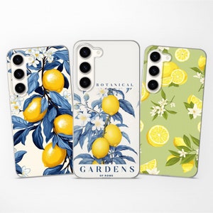 Zitrone Citrus Handyhülle passend für Samsung S24 Ultra S23 Plus S22 S21 S20 FE für Samsung A73 A72 A55 A54 A53 A52s A35 A25 A15 A14 A13 A12 A05s