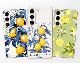 Lemon Citrus Phone Case fits Samsung S25 Ultra S24 Plus S23 S22 S21 FE for Samsung A73 A72 A55 A54 A53 A52s A35 A25 A15 A14 A13 A12 A05s