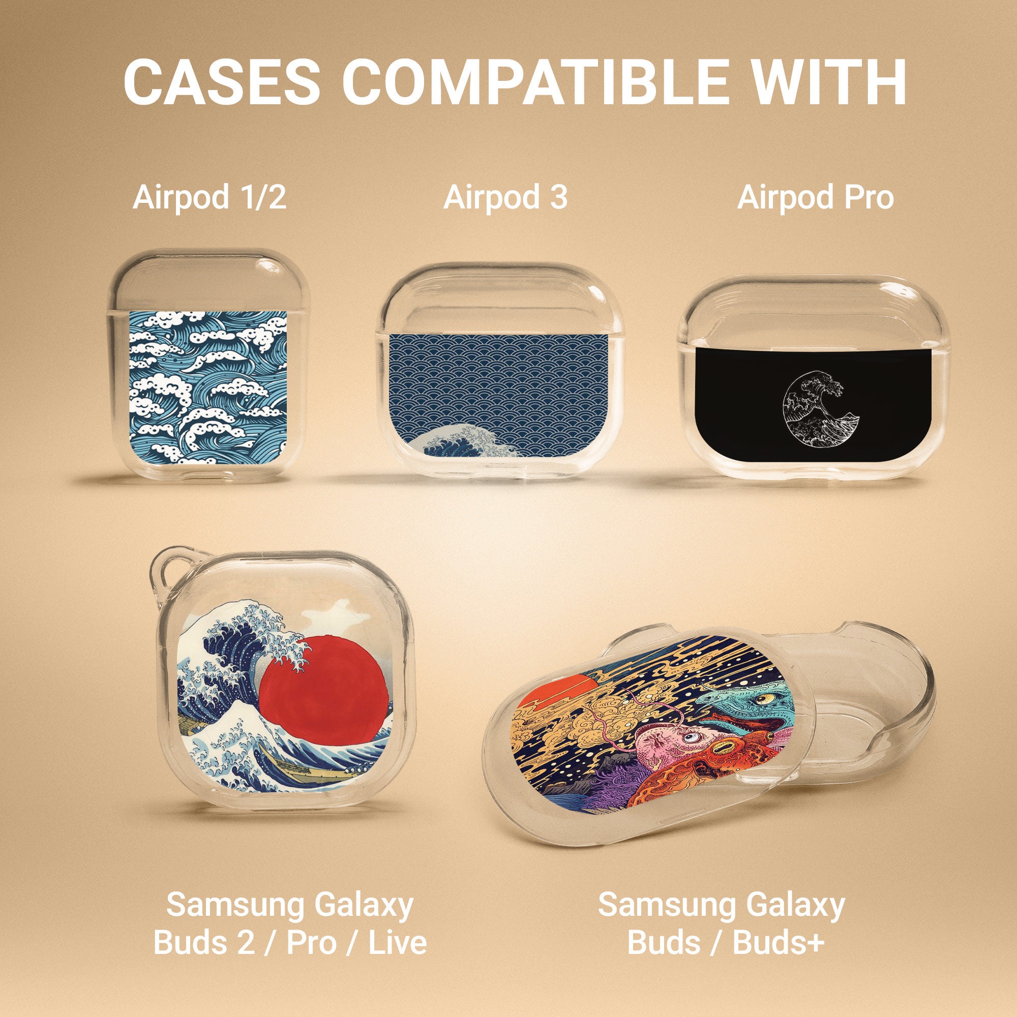 Magic Style Earphone Case For AirPods Case Bluetooth Headphones Transparent  Hard PC Cover For Apple Air Pods 3 Pro Funda Capa