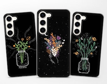 Minimalist Phone case Floral Cover fits Samsung S25 Ultra S24 Plus S23 S22 S21 S20FE for Samsung A73 A72 A54 53 A52s A34 A16 A15 A14 A13 A12