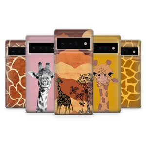 Giraffe Phone Case Animal Cover for Pixel 9, 8A, 8, 7, 6, 6A, 6 Pro, XL, 5A, 4A, 4, 3A XL