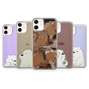 Funda de teléfono con diseño de oso de peluche para iPhone 16, 15, 14, 13, 12, 11 Pro, Samsung A15, S24, S23 FE, A40, A72, A54, Pixel 6a, 7, 8, 9
