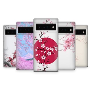 Sakura Phone Case Cherry Flower Japanese Cover for Pixel 8A, 7, 6, 6A, 6 Pro, XL, 5A, 4A, 4, 3A XL