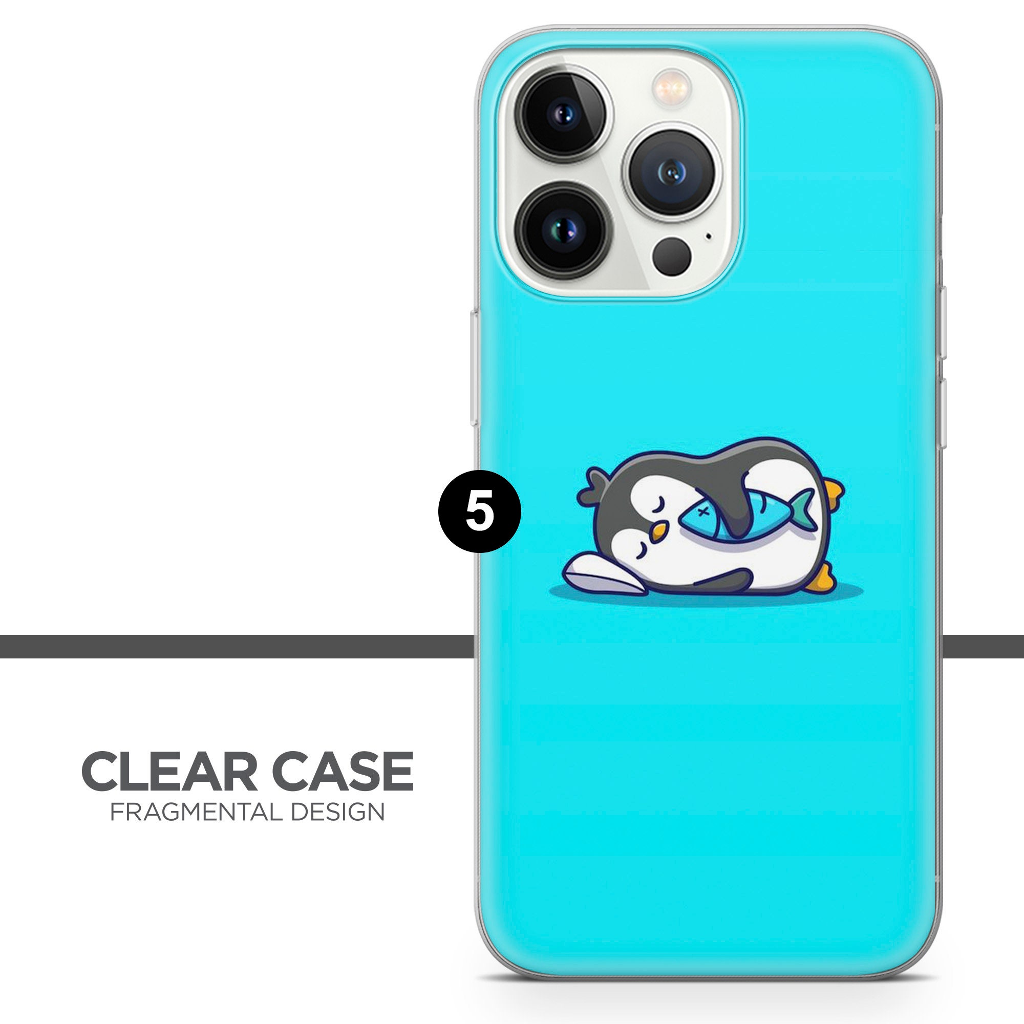 JOYLAND Cute Cartoon Penguin Case For IPhone 16 Pro Max Crystal Clear Lovely Animal Girly Phone Case Acrylic Hard Back Cover Sturdy Shockproof Protective Cover For IPhone 16 Pro Max 6.9 - View #6