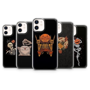 Halloween Phone Case Spooky Cover for iPhone 16,15, 14, 13 12, Fits For Samsung A13,S24,S23, S22, S21 FE, A40, A72, A52, Pixel 6a,7,8,9