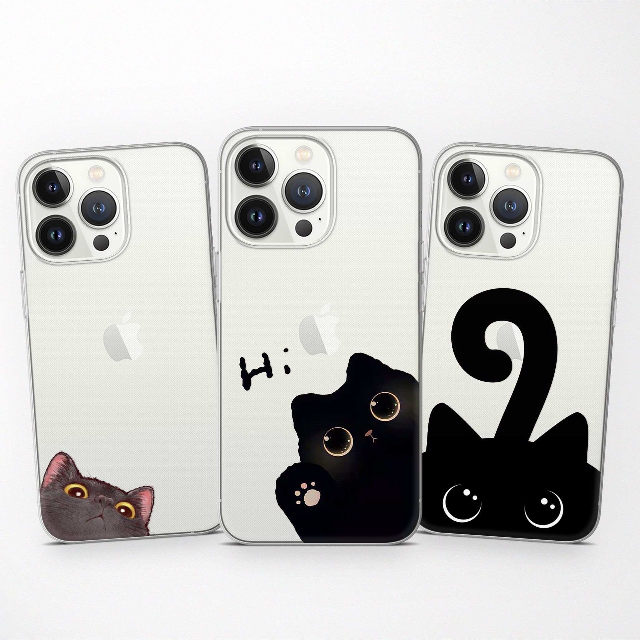 Custodia per iPhone in TPU morbido 3D Kawaii Super Cute
