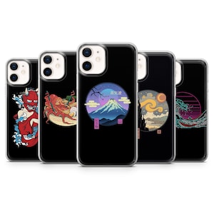 Japanische Handyhülle Cartoon Handyhülle für iPhone 14, 13 12 11 Pro, XR, Samsung A13, S22, S21 FE, A40, A72, A52, Pixel 6a