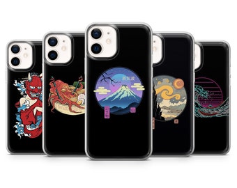 Funda de teléfono japonesa Funda de dibujos animados para iPhone 14, 13 12 11 Pro, XR, Samsung A13, S22, S21 FE, A40, A72, A52, Pixel 6a