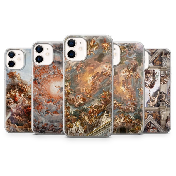 Renaissance Art Phone Case Painting Cover for iPhone 15, 14, 13 12 11 Pro, XR, Samsung A15, S24, S23 FE, S22, S21, A25, A72, A52, Pixel 6a,8