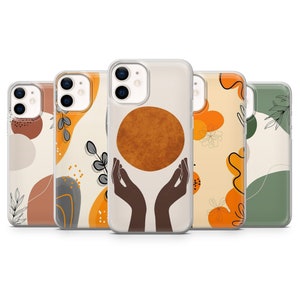 Custodia per telefono Boho, custodia mananimalistica per iPhone 16, 15, 14, 13, 12, 11 Pro, XR, Samsung A13, S24, S23, S22, S21 FE, A54, A72, A52, Pixel 6a, 7, 8, 9