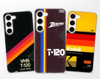 Retro Phone case Cassette Tape Cover fits Samsung S25 S24 Ultra S23 Plus S22 S21 S20 FE for Samsung A73 A72 A54 53 A52s A34 A15 A14 A13 A12