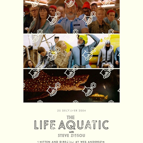 Life Aquatic with Steve Zissou Wes Anderson Movie Poster DIGITAL DOWNLOAD