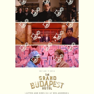 The Grand Budapest Hotel Wes Anderson Movie Poster DIGITAL DOWNLOAD