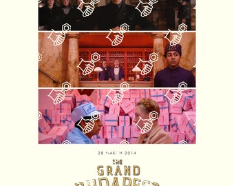 The Grand Budapest Hotel Wes Anderson Movie Poster DIGITAL DOWNLOAD