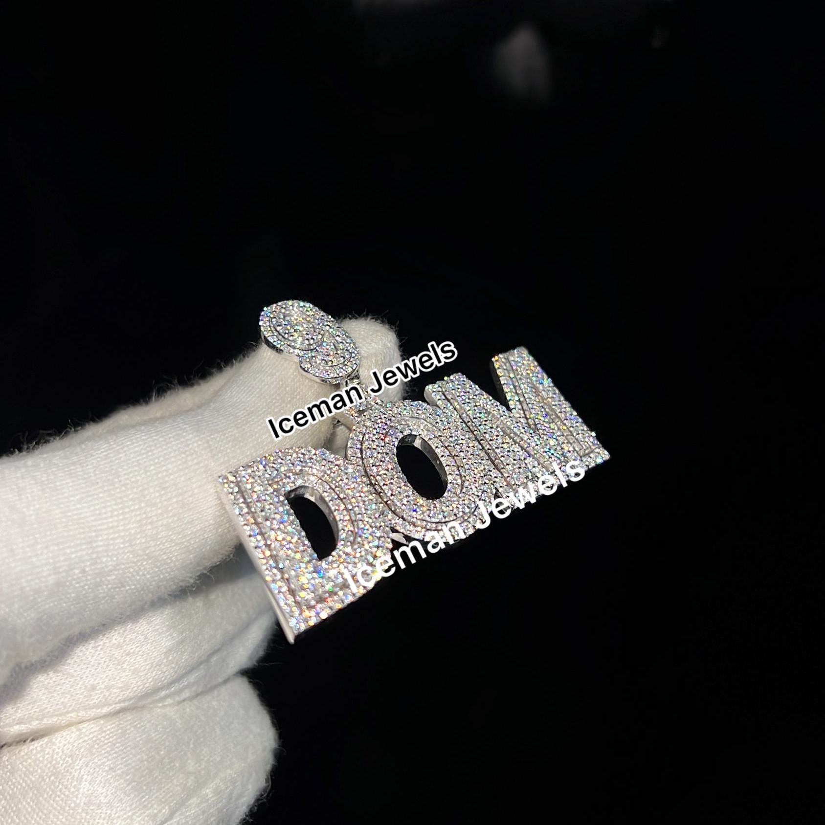 Rapper Pendant Numbers Customize Hip Hop Pendant, Custom Letter and Number Pendant, Iced Out ...