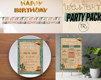 My First Rodeo Western Birthday Bundle