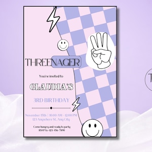 Threenager Invitation