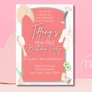 Spa Day Invitation