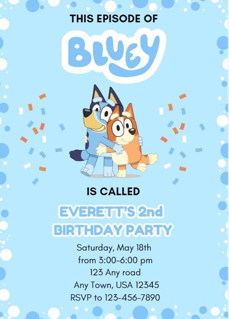 Editable PDF Invite via Canva