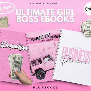 Ultimate Digital Girl Boss bundle, MRR included, Done For You Ebook Template, White Label, PLR, eBook, Done For You