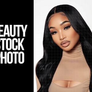 Beauty Stock Photo, Makeup Stock Photo, African American Model, Beauty Images Hair Stock Photo, Photo Hair Extension Digital Download
