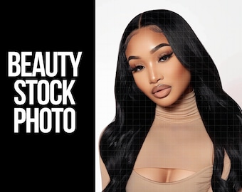 May include: A woman with long black hair wearing a light brown turtleneck top with a cut-out detail.