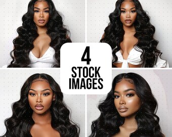 Beauty Stock Photos, Makeup Stock Photos, African American Model, Beauty Images Hair Stock Photos, Photo Hair Extension Digital Download