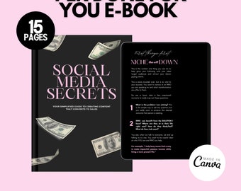 PLR E-Book | Done For You Template E Book Template Plan Your Content Journal White Label Social Media Pre-made Book Resell
