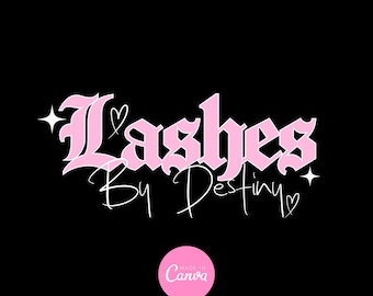 Diseño de logotipo, plantilla de logotipo, logotipo de belleza DIY, logotipo de cabello, logotipo de pestañas, logotipo de maquillaje MUA, logotipo de uñas, diseño de logotipo personalizado para empresas