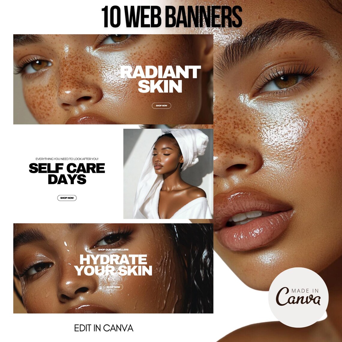10 Skin Care Banners, Skincare Website Template, Branding Template ...