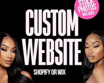 Custom Website design, Done For You Website, Branding, Shopify Theme, Premade Shopify Website, Canva SEO Optimization PREMIUM